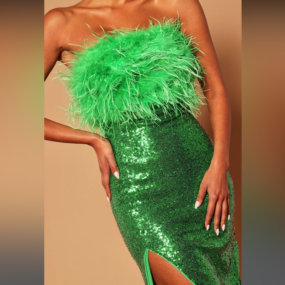 NWOT FASHION NOVA sequin midi dress